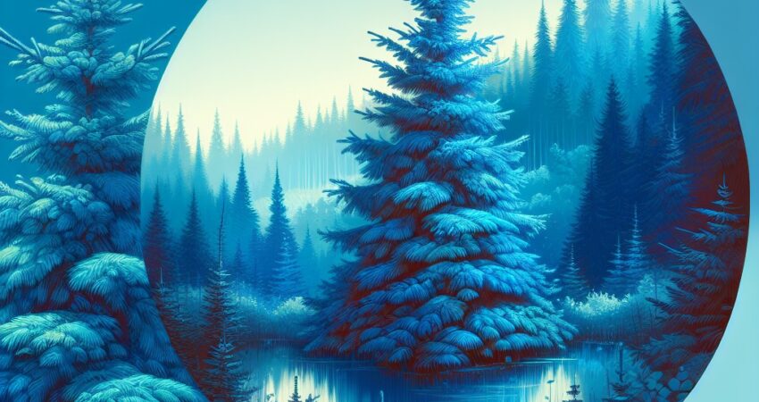 Blau Fichte